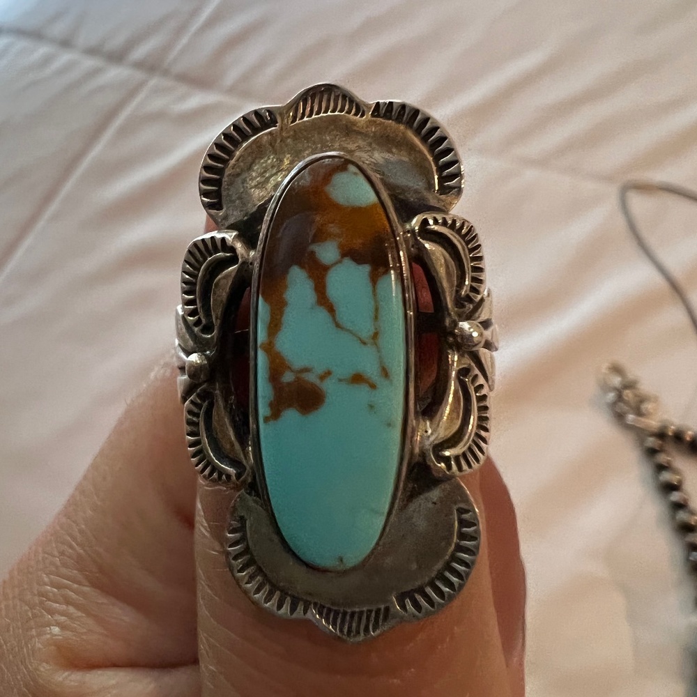 Carol Felley Navajo sterling silver ring